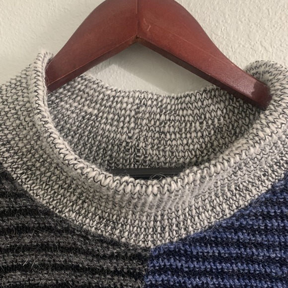 Uterqüe Oversized Colorblock Knit Sweater-Made In Iceland- Loose Gauge Laganlook - Picture 5 of 15